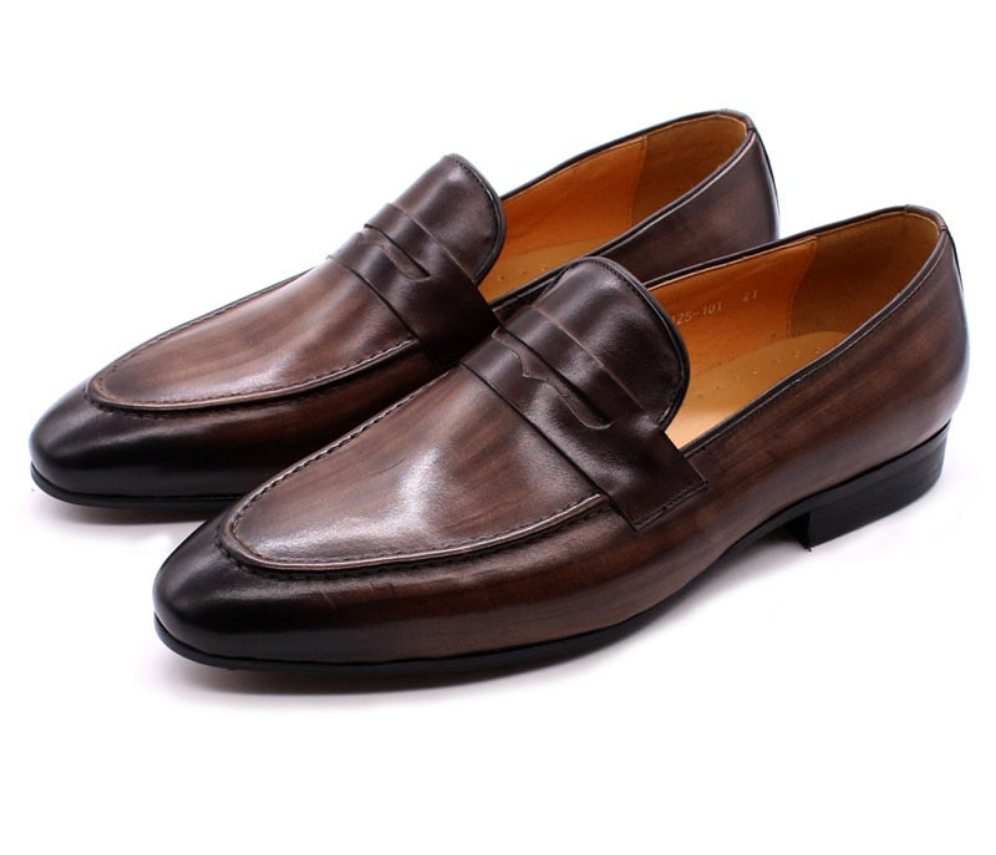 Men's Penny Loafer Genuine Leather Dress Shoes