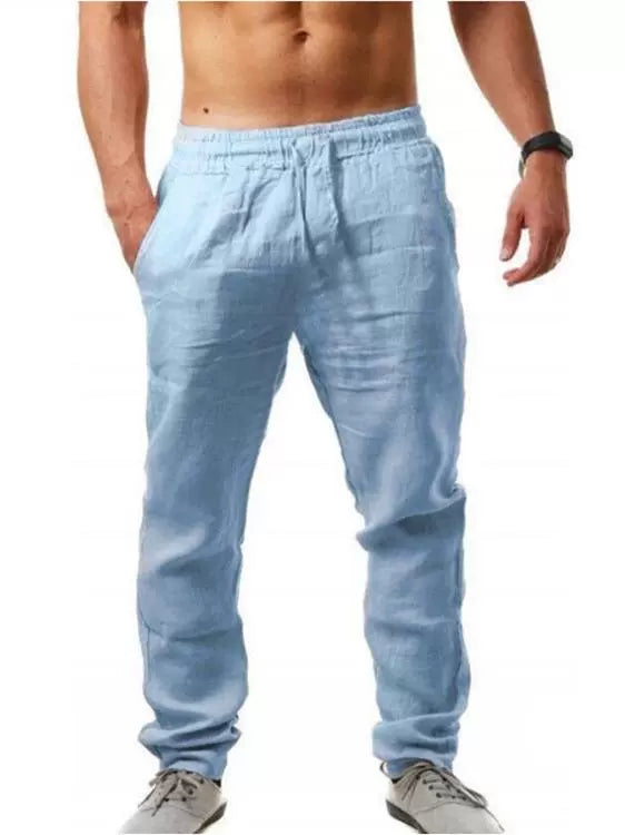 Men's Drawstring Solid Skinny Sweatpants