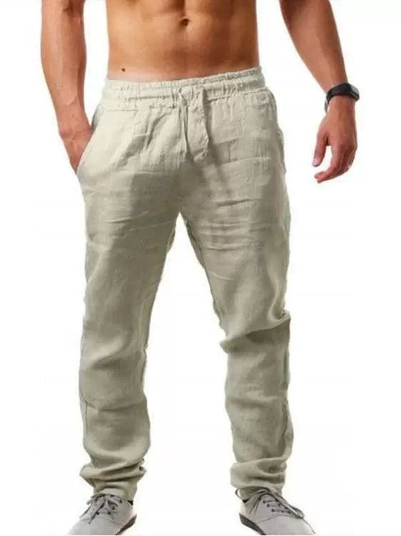 Men's Drawstring Solid Skinny Sweatpants