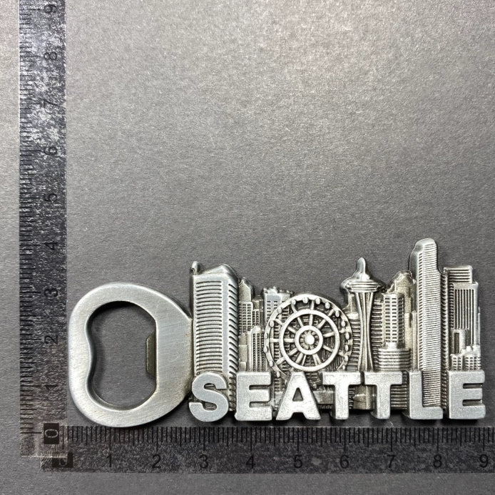 Seattle, Washington, USA Tourism Commemorative Creative Decorative Crafts Magnetic Force Fridge Magnet Bottle Opener Gift