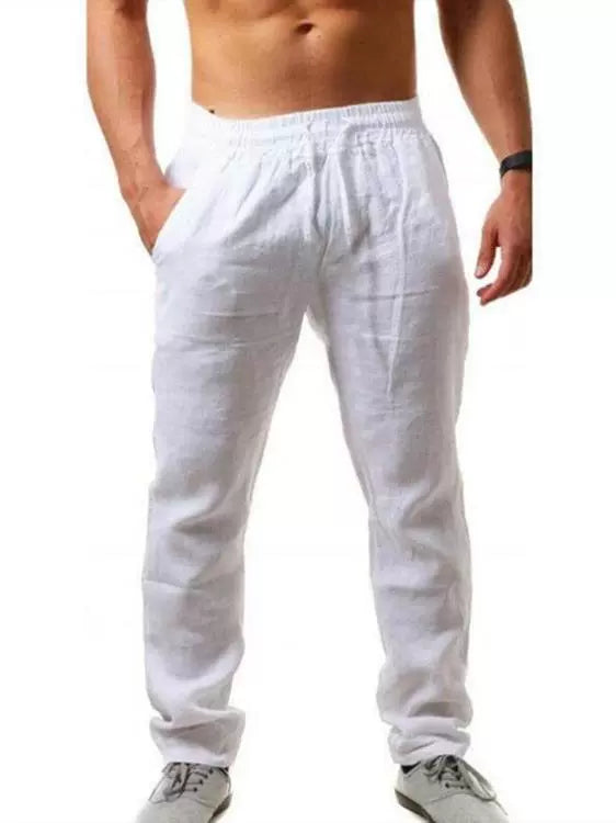 Men's Drawstring Solid Skinny Sweatpants