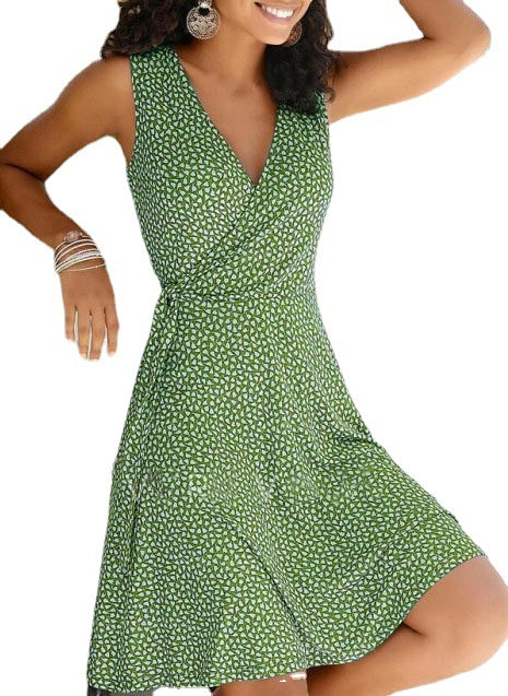 Vintage V-Neck Summer Dress