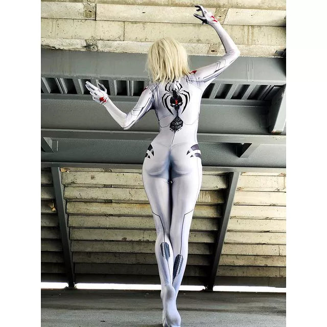 Jaime Tinder White Widow Spider-Man Cosplay One-Piece Halloween Cosplay Costume