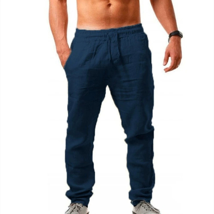 Men's Drawstring Solid Skinny Sweatpants