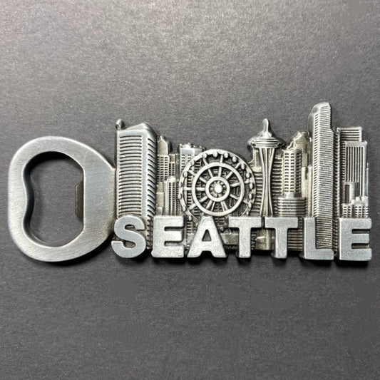 Seattle, Washington, USA Tourism Commemorative Creative Decorative Crafts Magnetic Force Fridge Magnet Bottle Opener Gift