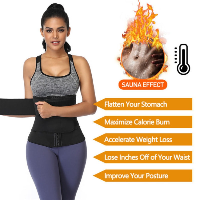 Women's Triple Cross Strap Corset Waist Trainer Belt