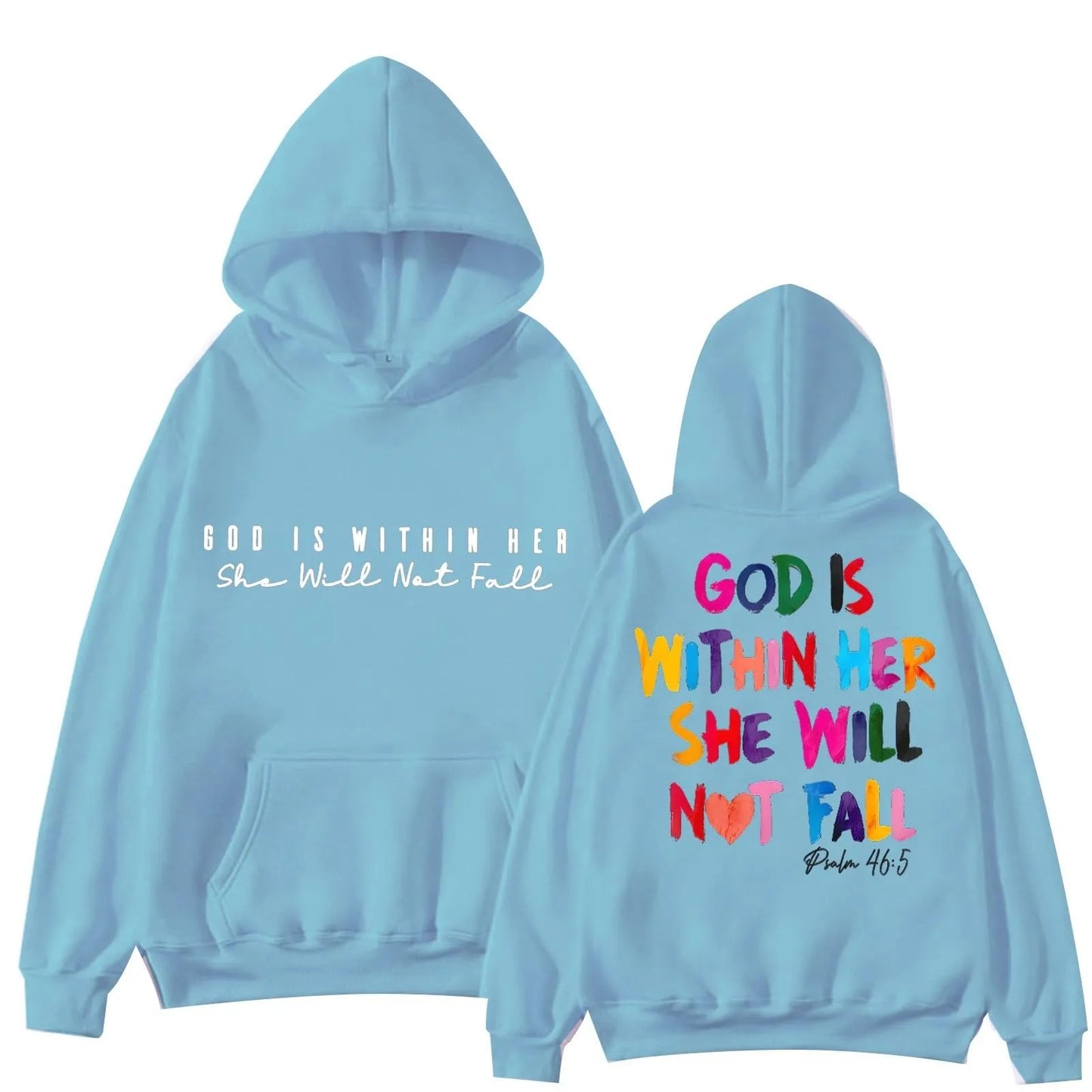 "God Is Within Her She Will Not Fail" Women's Pullover Hoodie Sweatshirt