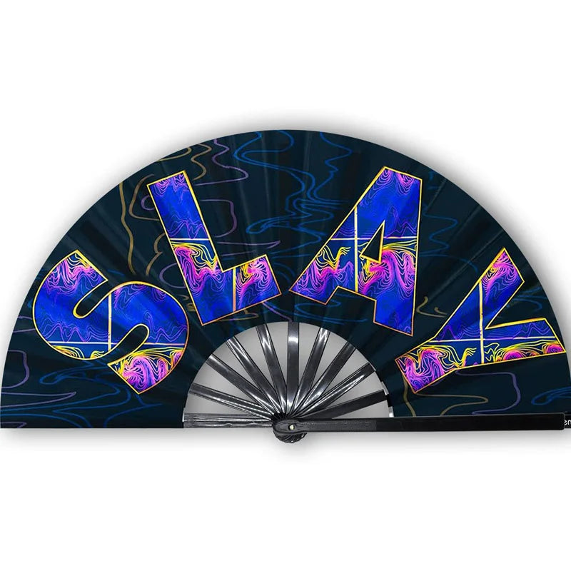 Western Rodeo Wooden Bamboo Hand Fan