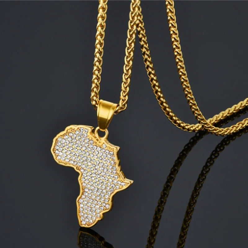"TRAP" Ice-Out Hip-Hop Pendant Chain Necklace