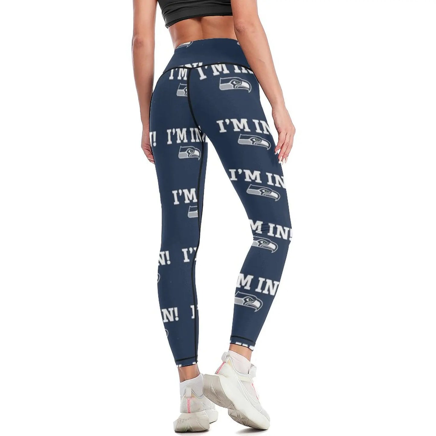Seattle Seahawks "I'M A 12" Women's Spandex Yoga Fitness Leggings