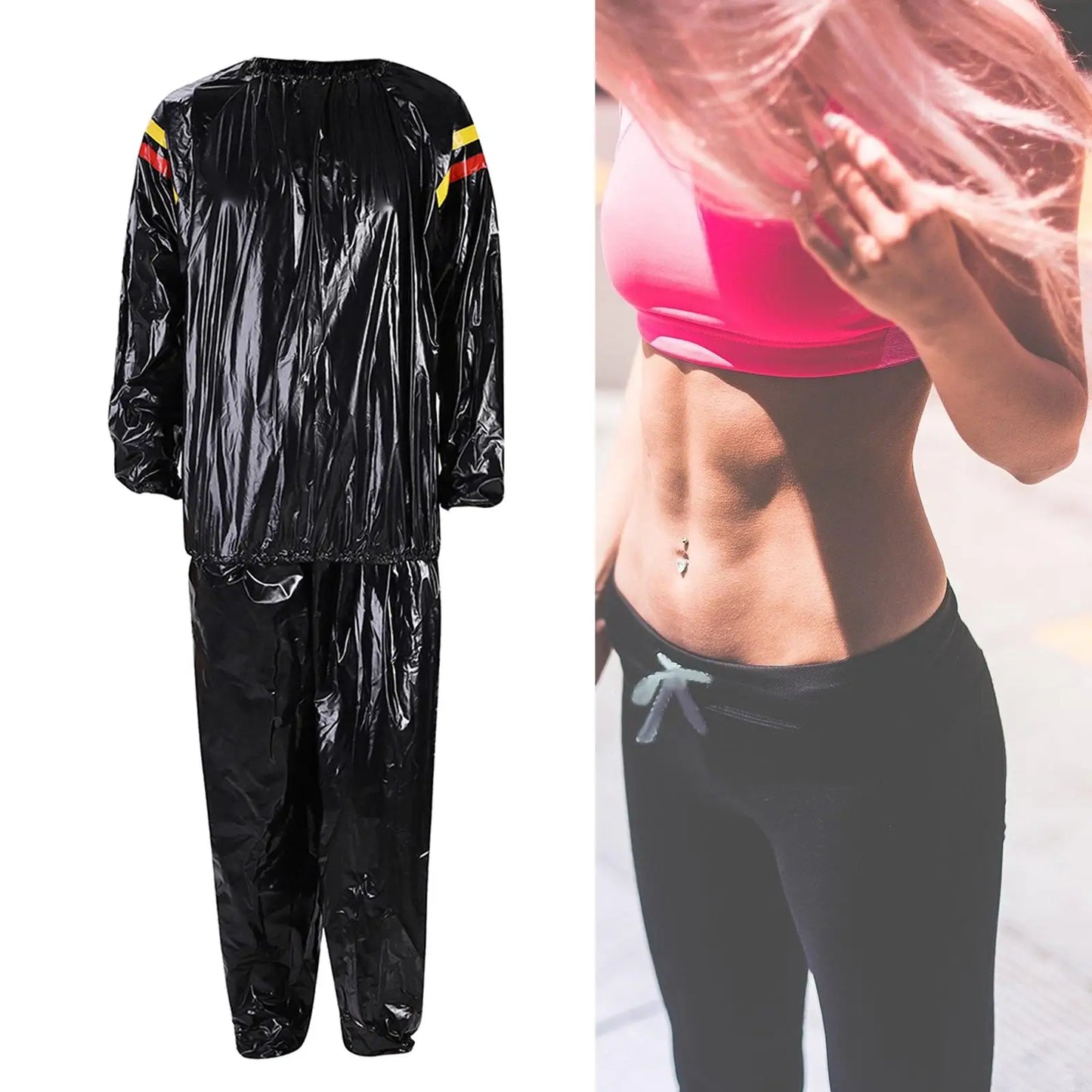 Full Body Long Sleeve Fitness Gym Fitness Workout Sauna Sweat Suit
