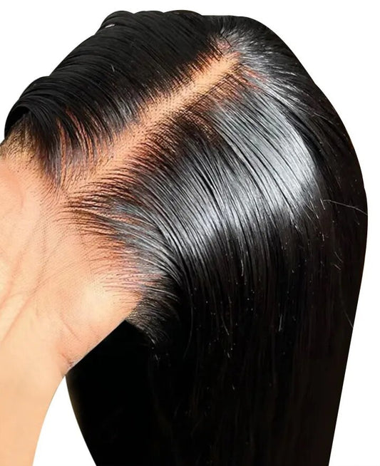 Glueless Malaysian Straight 6x4 HD Lace Closure Human Hair Pre-Plucked Wig