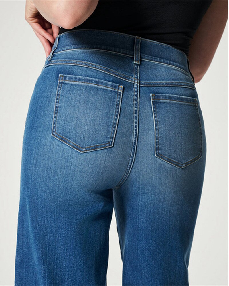 Ripped High Waist  Hollow-Out Denim Jeans