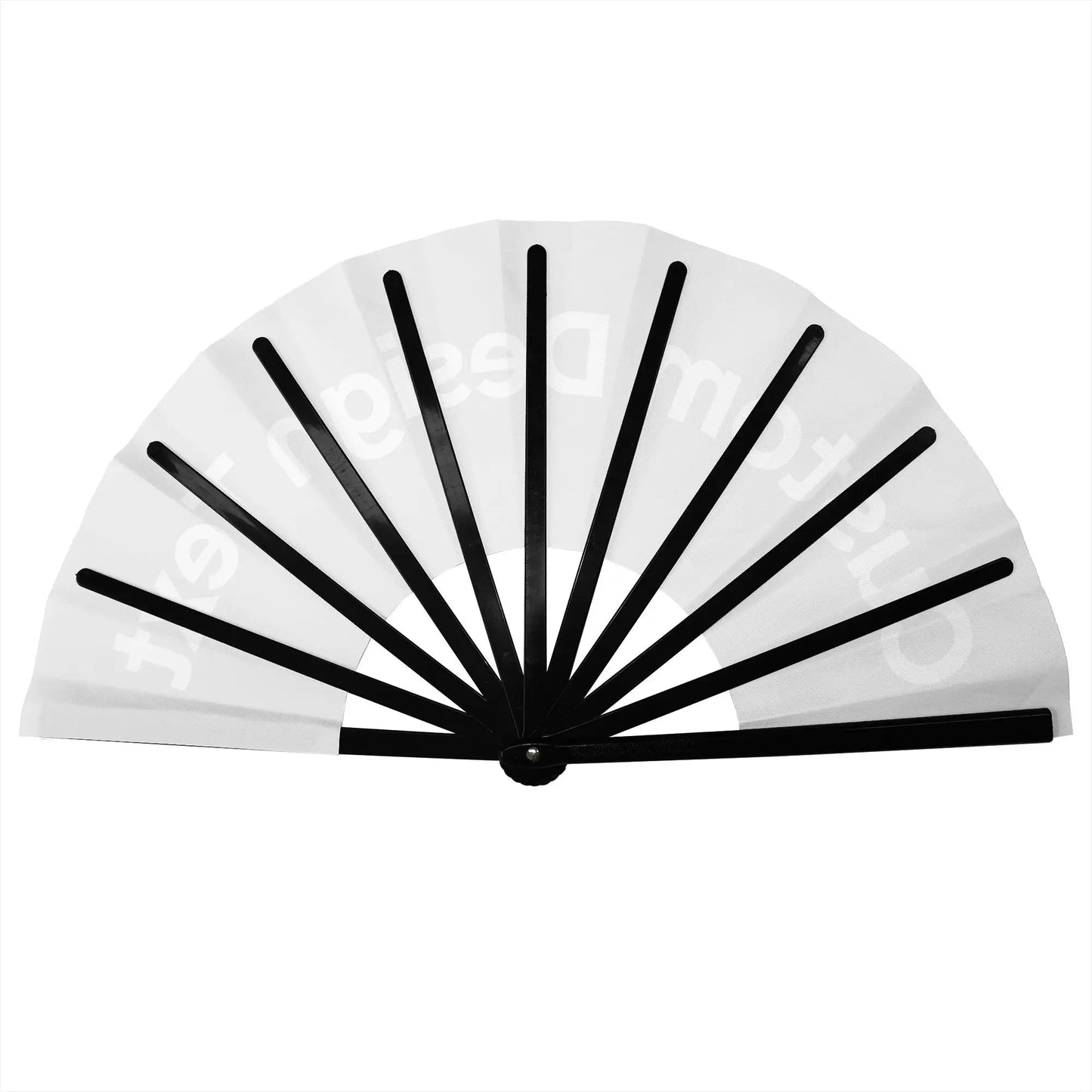 Customized Personalized Design Text Foldable Rodeo Fan