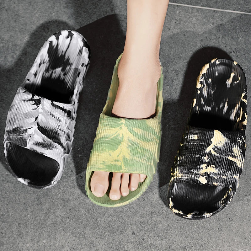 Men's Camouflage Tie-Dye EVA Slipper Flip Flop Slides