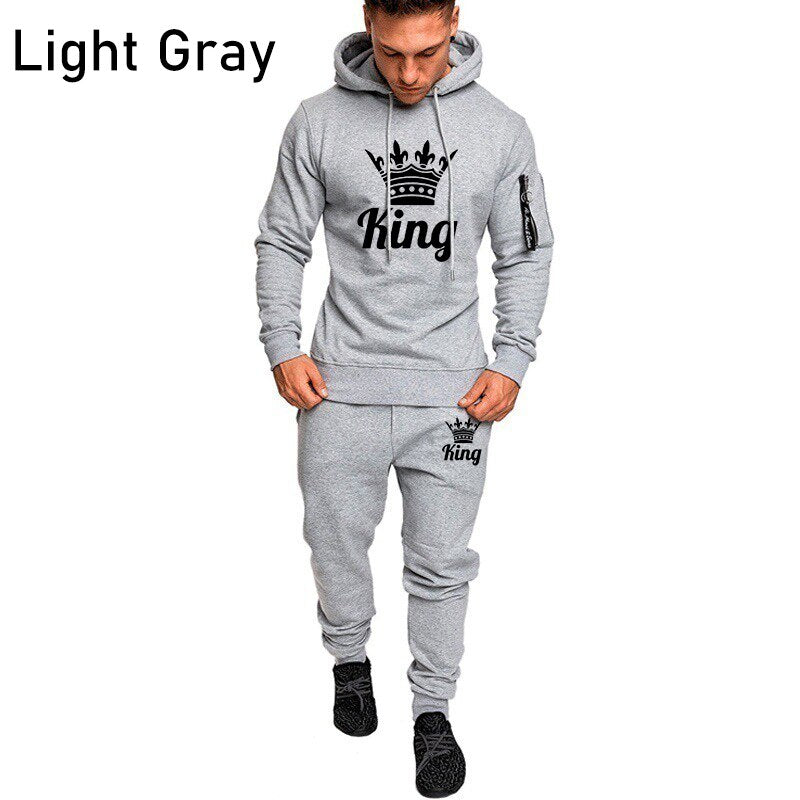 Men's "King" Camouflage Hooded Sweatsuit