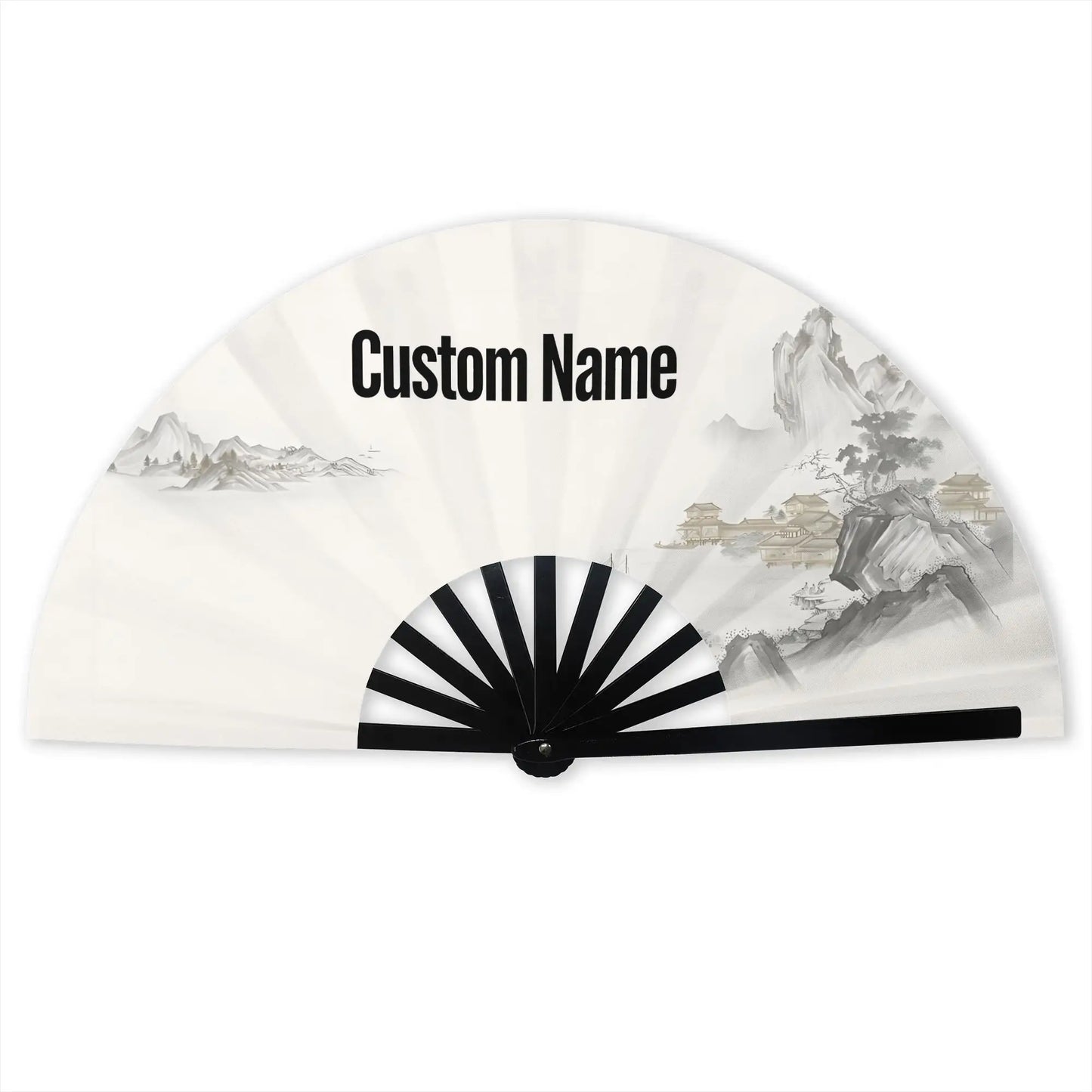 Customized Personalized Design Text Foldable Rodeo Fan