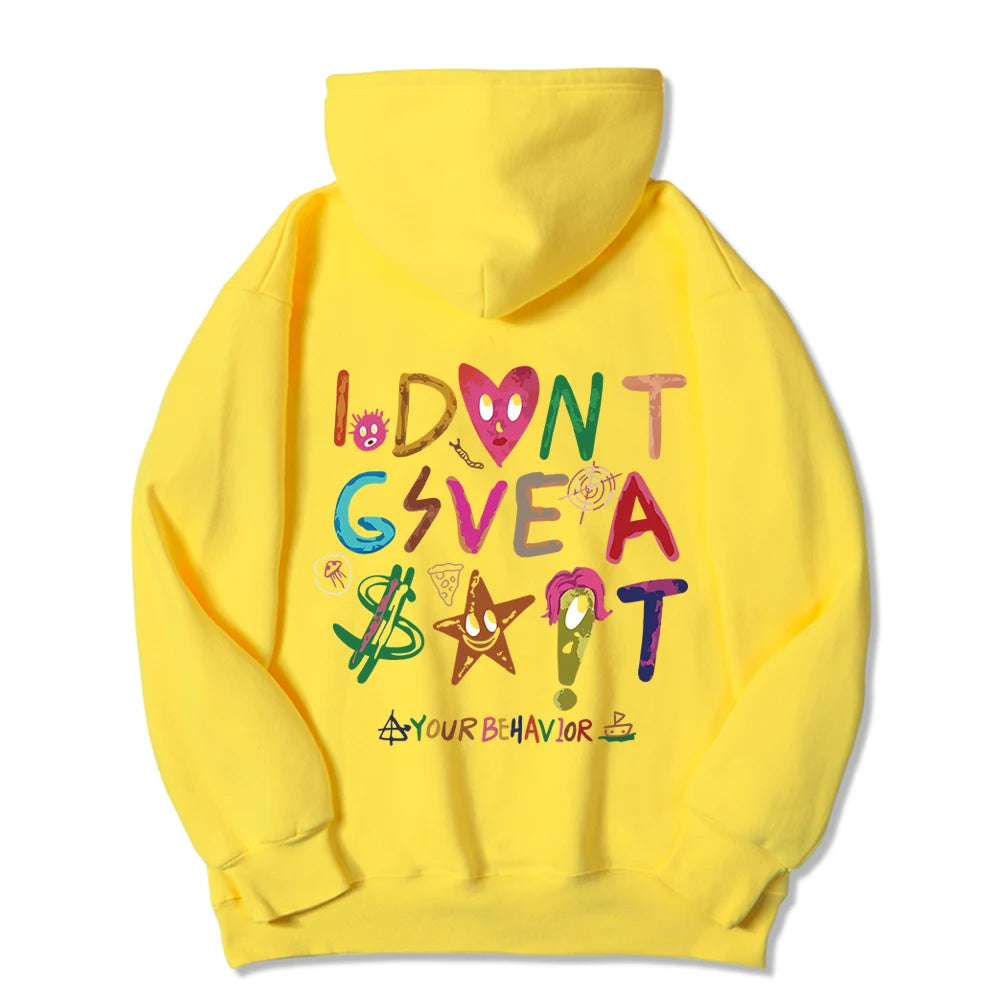 "I DON'T GIVE A SH@$T" Womens Fleece Hoodie Sweatshirt