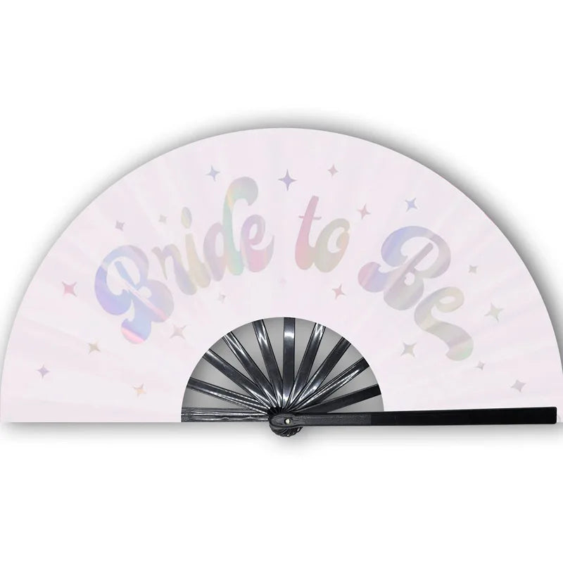 Western Rodeo Wooden Bamboo Hand Fan