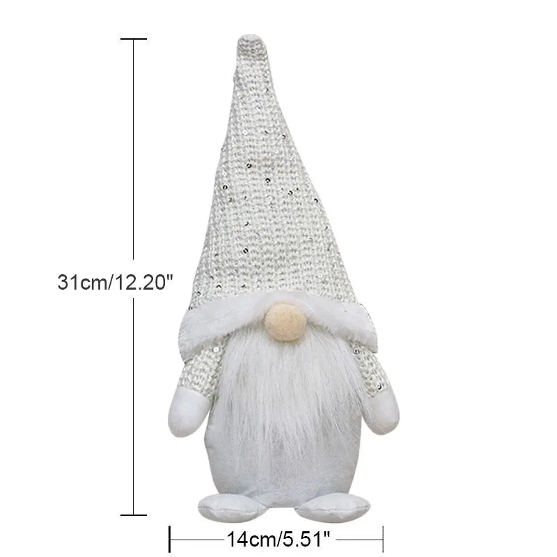 Handmade Christmas Decor Plush Faceless Elf Doll Gnome