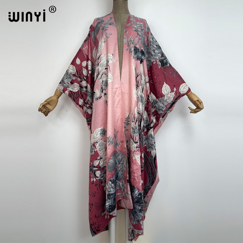 Silky Bohemian Maxi Cardigan Kimono