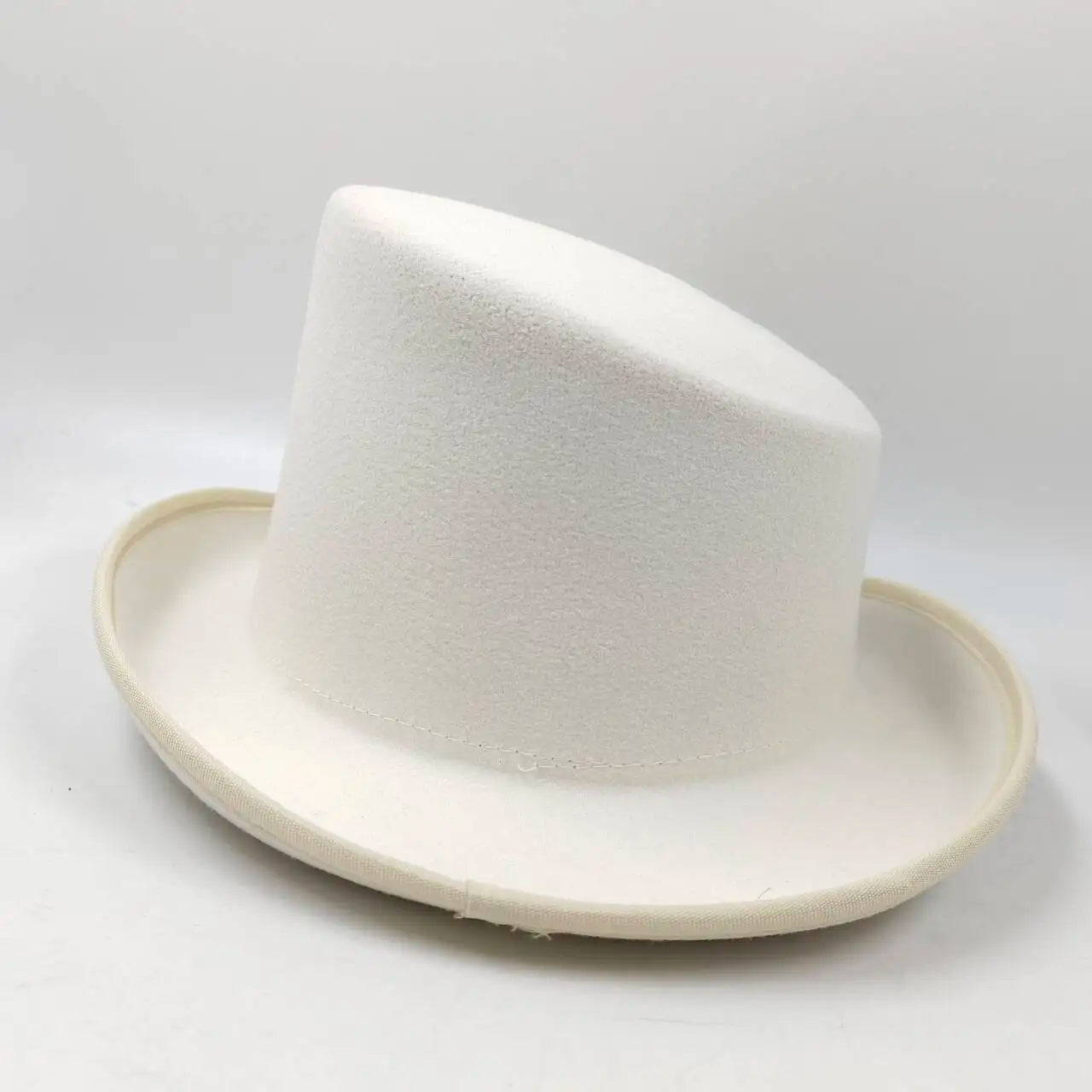 Unisex British High Feather Detail Derby Bowler Fedora Hat