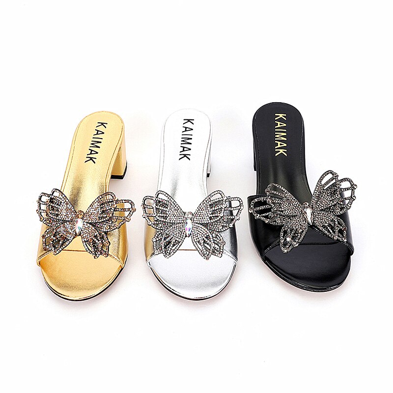 Butterfly Italian Design Sandals + Purse Set