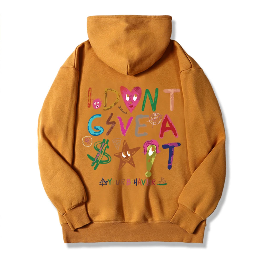 "I DON'T GIVE A SH@$T" Womens Fleece Hoodie Sweatshirt