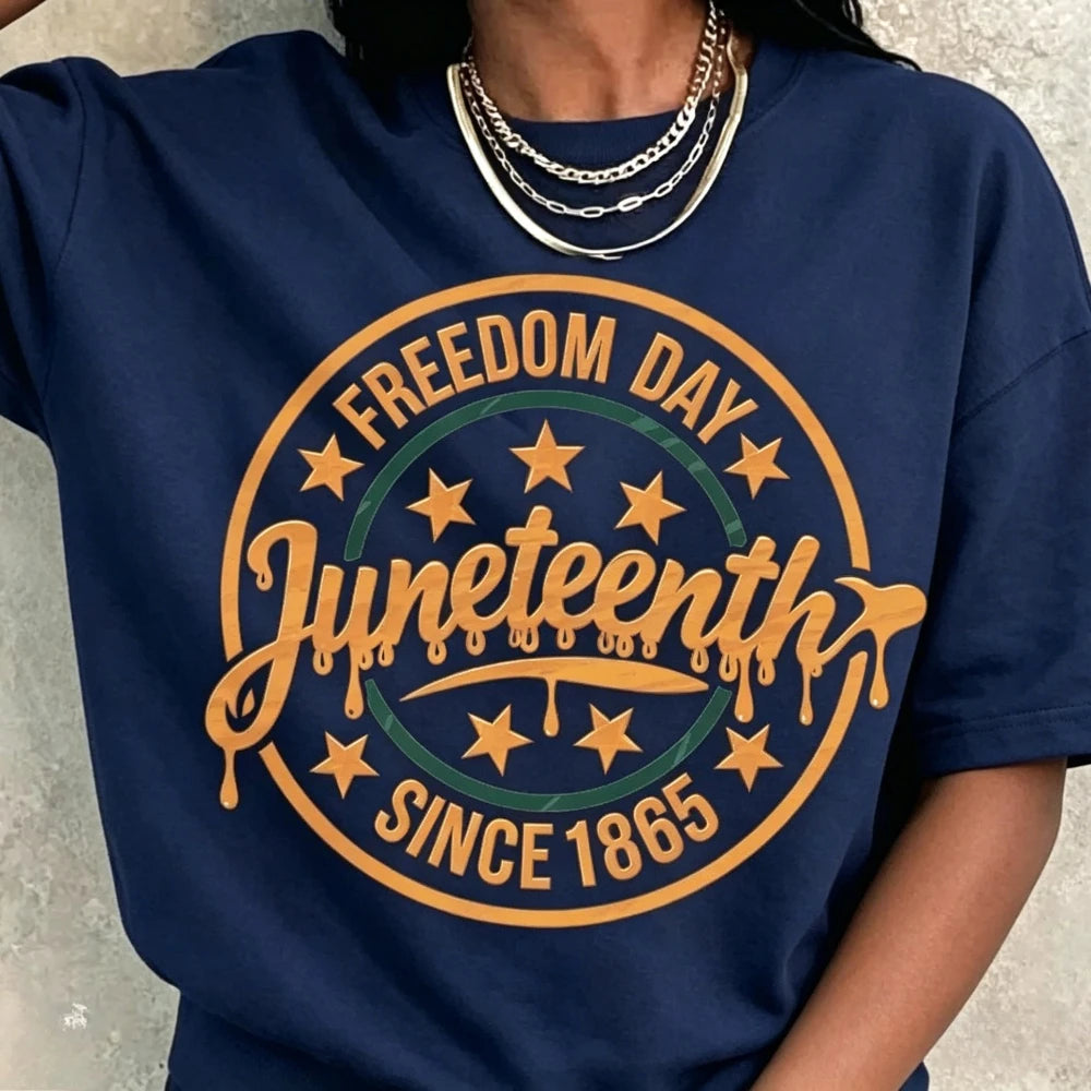 Juneteenth 1865 Freedom Day Since 1865 T-Shirt to 3X Plus Size