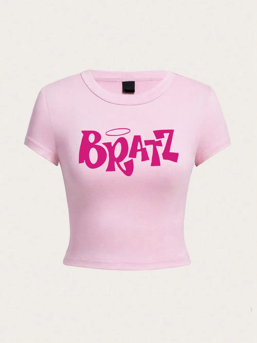 "Bratz" O-Neck Women's Short Sleeve Crop T-Shirt