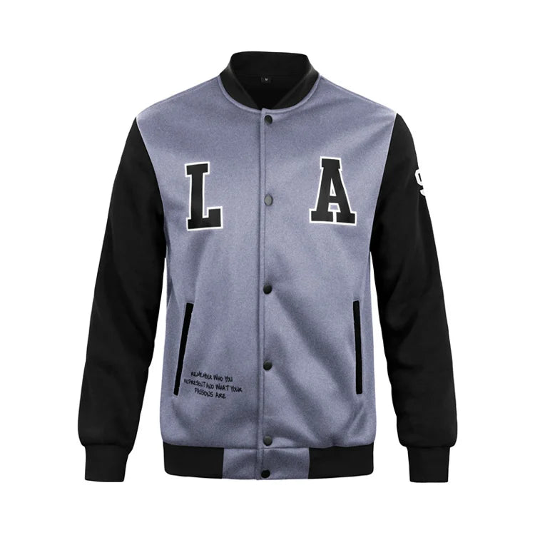 Men's Baseball Hip-Hop Streetwear Letterman's Bomber Jacket