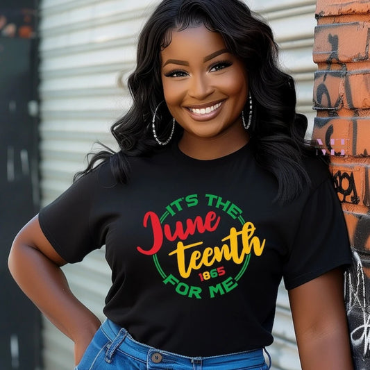 "It's The Juneteenth for Me" 1865 Letter Print Unisex T-Shirt