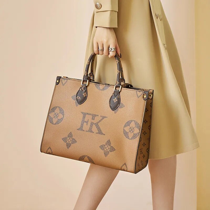 Luxury Designer LV Monogram Replica Large Capacity Ladies Tote Bag