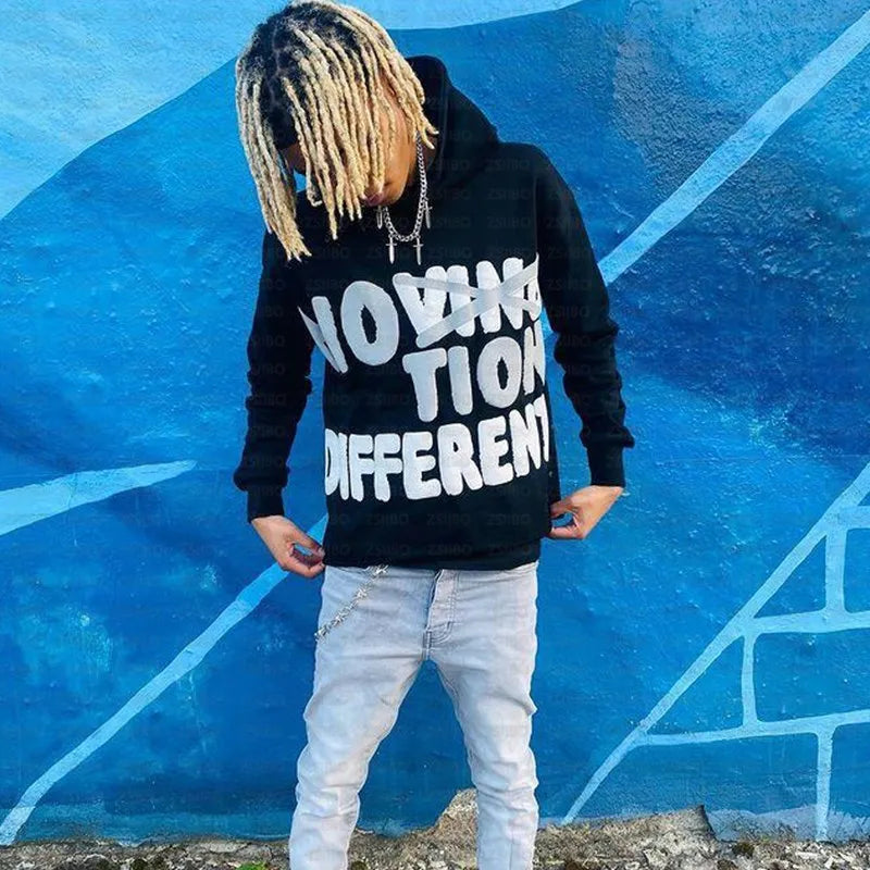 "IF YOU MOVING DIFFERENT THEN YOUR MOTION DIFFERENT" Women's Streetwear Hoodie Sweatshirt