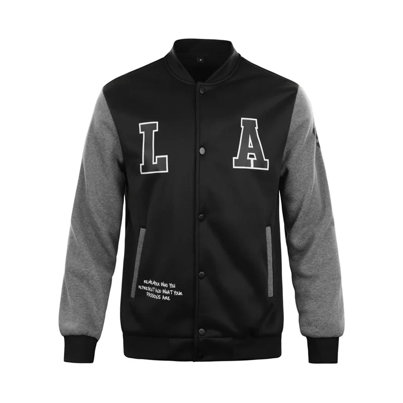 Men's Baseball Hip-Hop Streetwear Letterman's Bomber Jacket