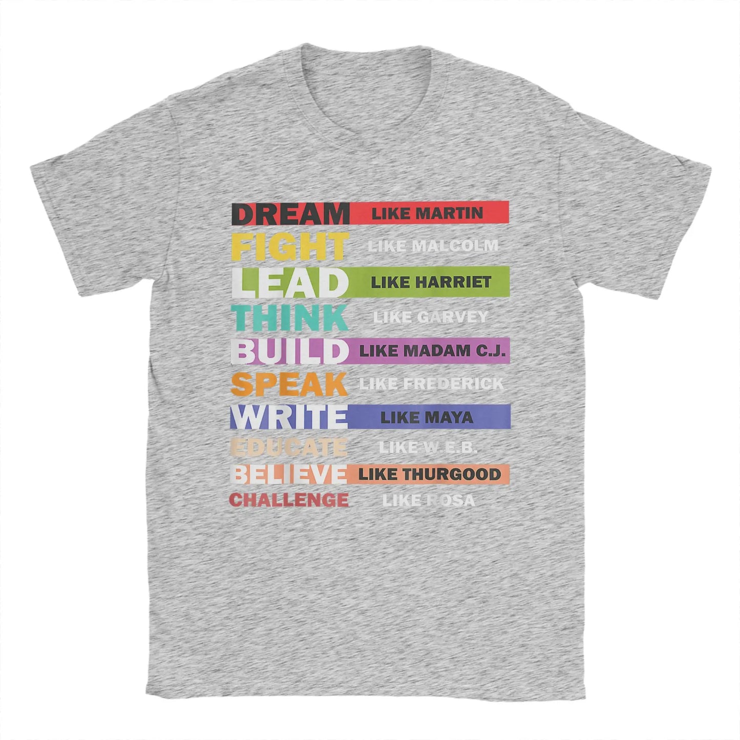 Men's Black Lives Matters Leaders Black History Month Cotton T-Shirt