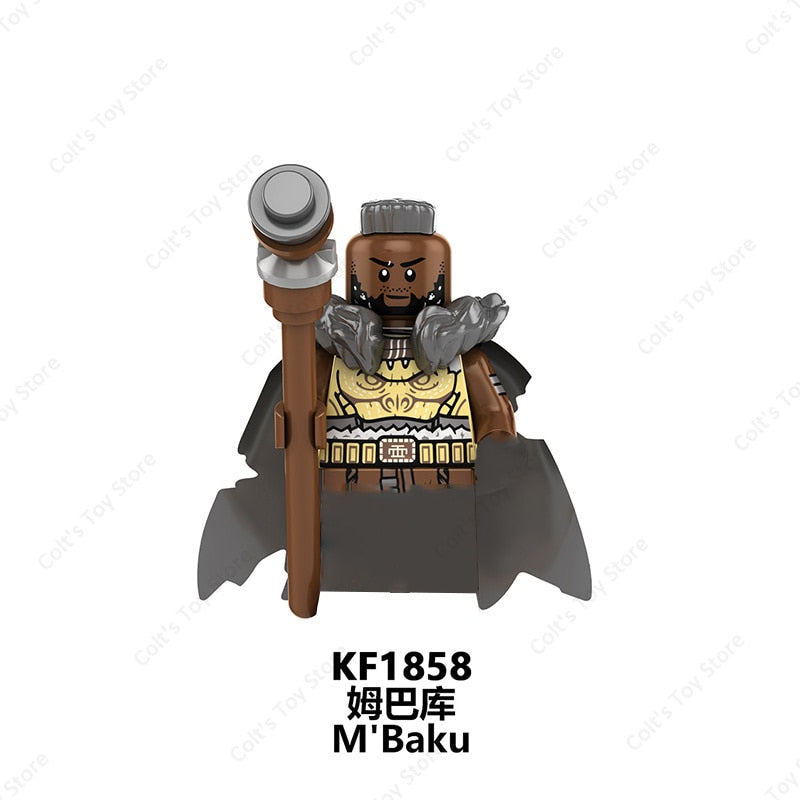 Marvel Superheroes Black Panther 2 Wakanda Forever Mini Action Figures Building Blocks