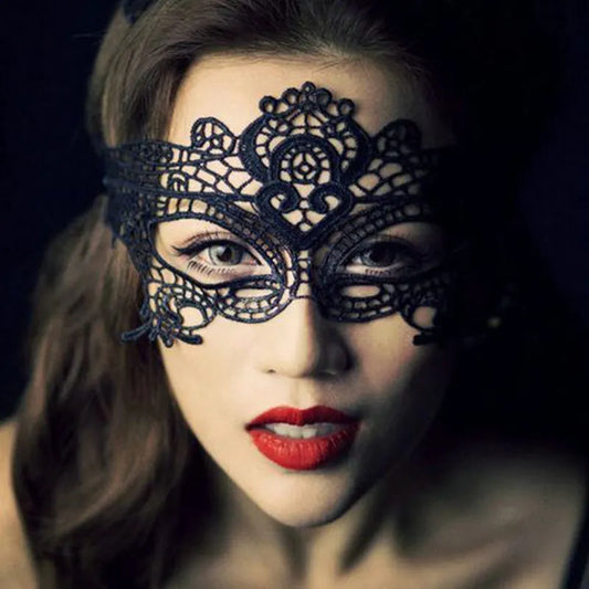 Lace Black Women's Hollow-Out Masquerade Ball Eye Mask