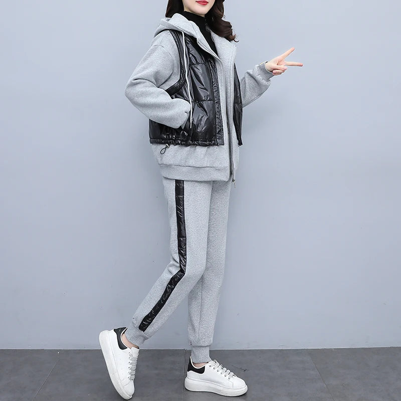 Hooded Colorblock Ladies Sweatsuit