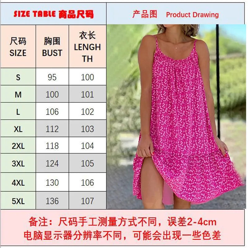 Fragmented Flowers Sleeveless U-Neck Strap Mini Sundress to 5X