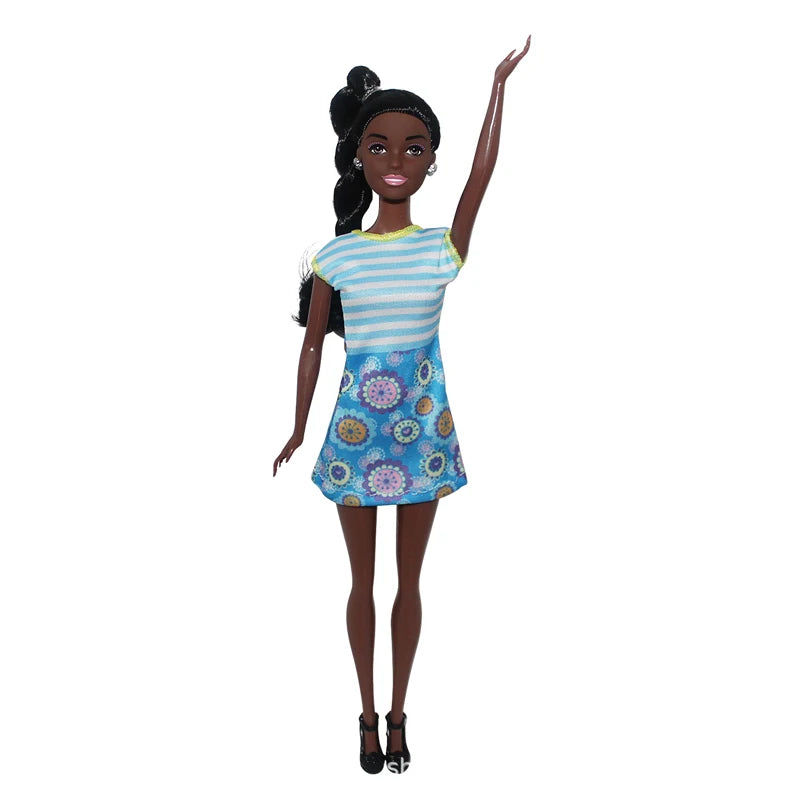 Black African American Girl 30cm Baby Doll