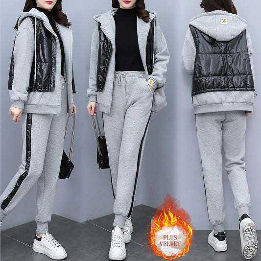 Hooded Colorblock Ladies Sweatsuit