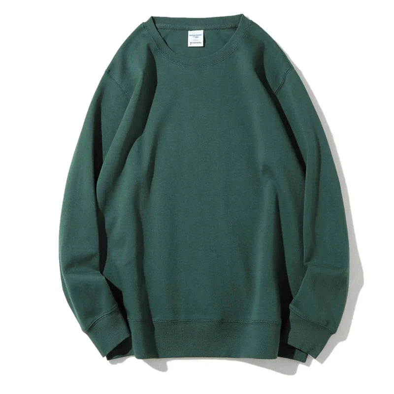 Men's Customized Personalized Logo O-Neck Long Sleeve Sweatshirt to 3X Big & Tall