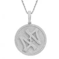 "TRAP" Ice-Out Hip-Hop Pendant Chain Necklace