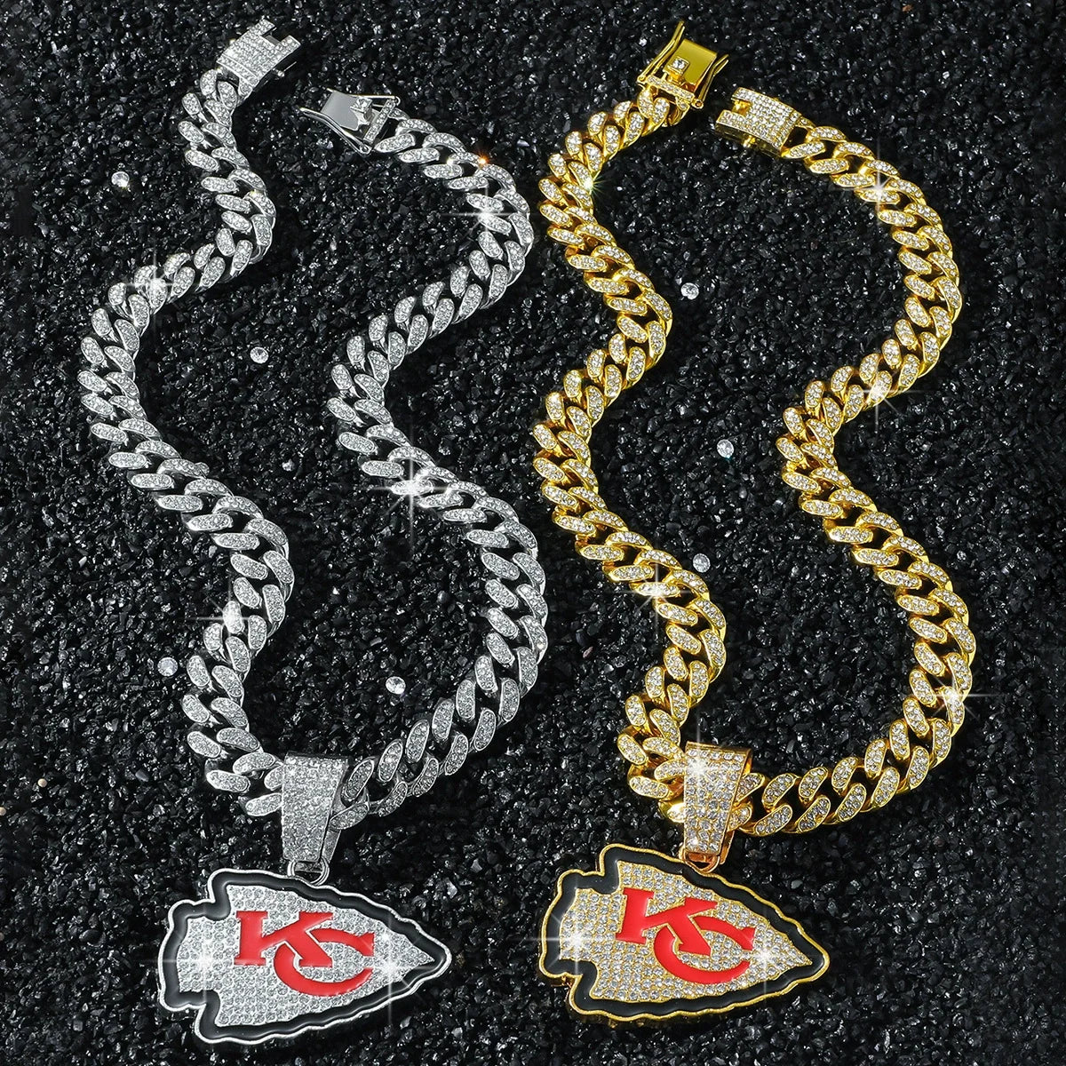 Kansas City Chiefs Pendant Full Diamond Hip-Hop Chain