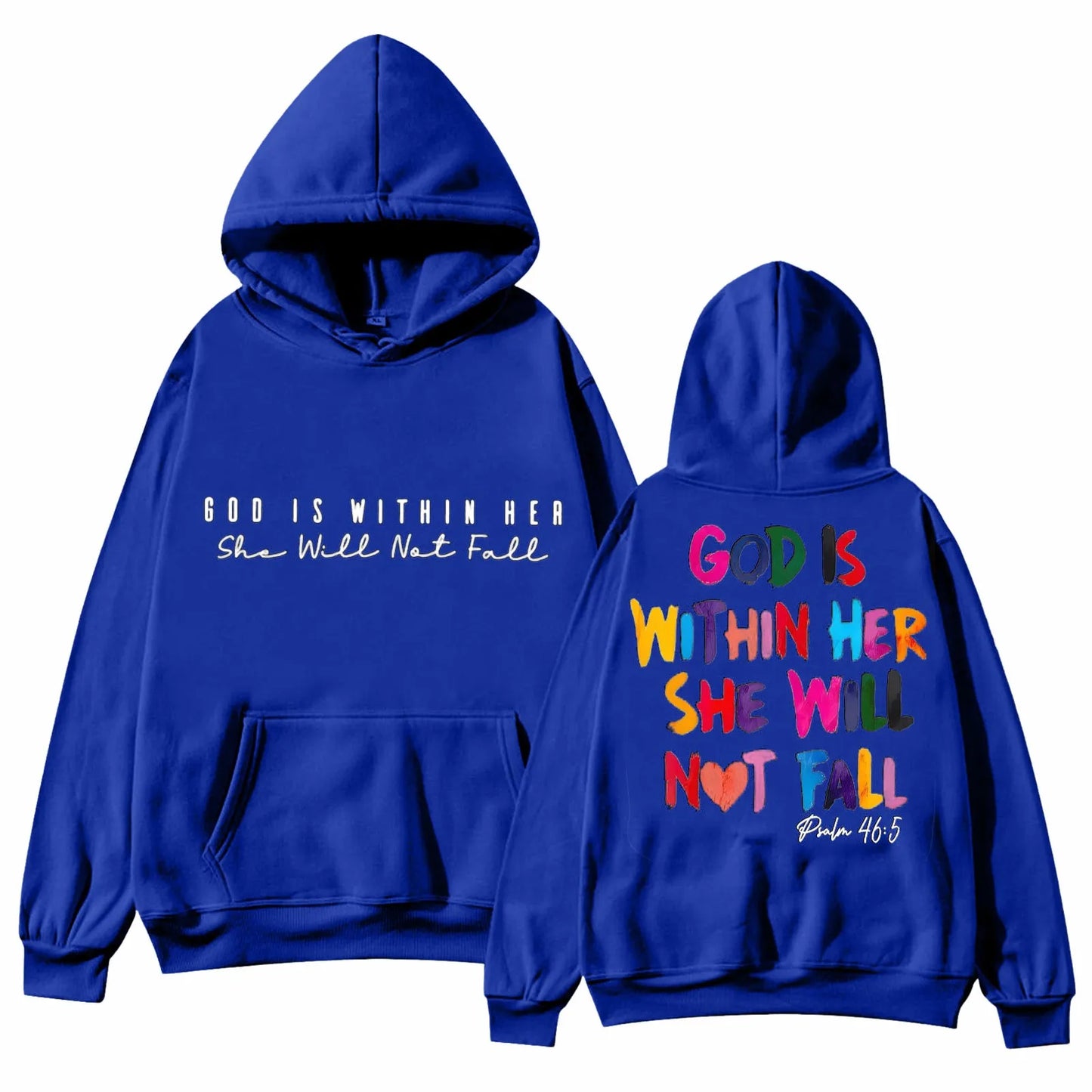 "God Is Within Her She Will Not Fail" Women's Pullover Hoodie Sweatshirt