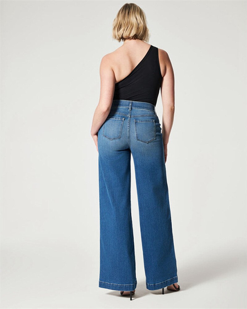 Ripped High Waist  Hollow-Out Denim Jeans