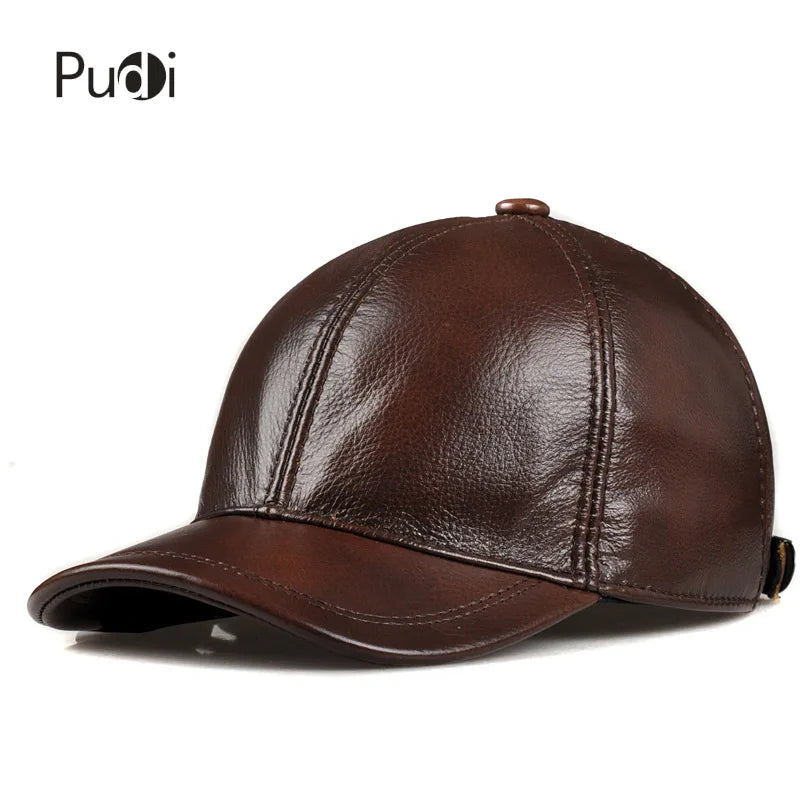 Unisex Genuine Leather  Baseball Cap/Hat