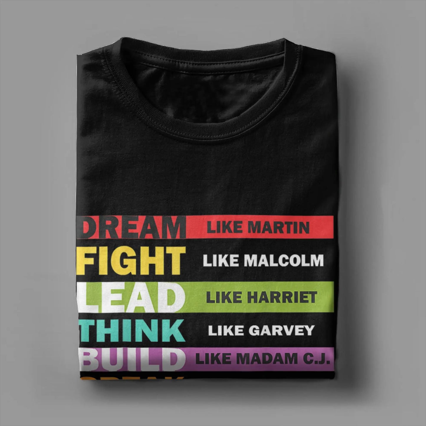 Men's Black Lives Matters Leaders Black History Month Cotton T-Shirt