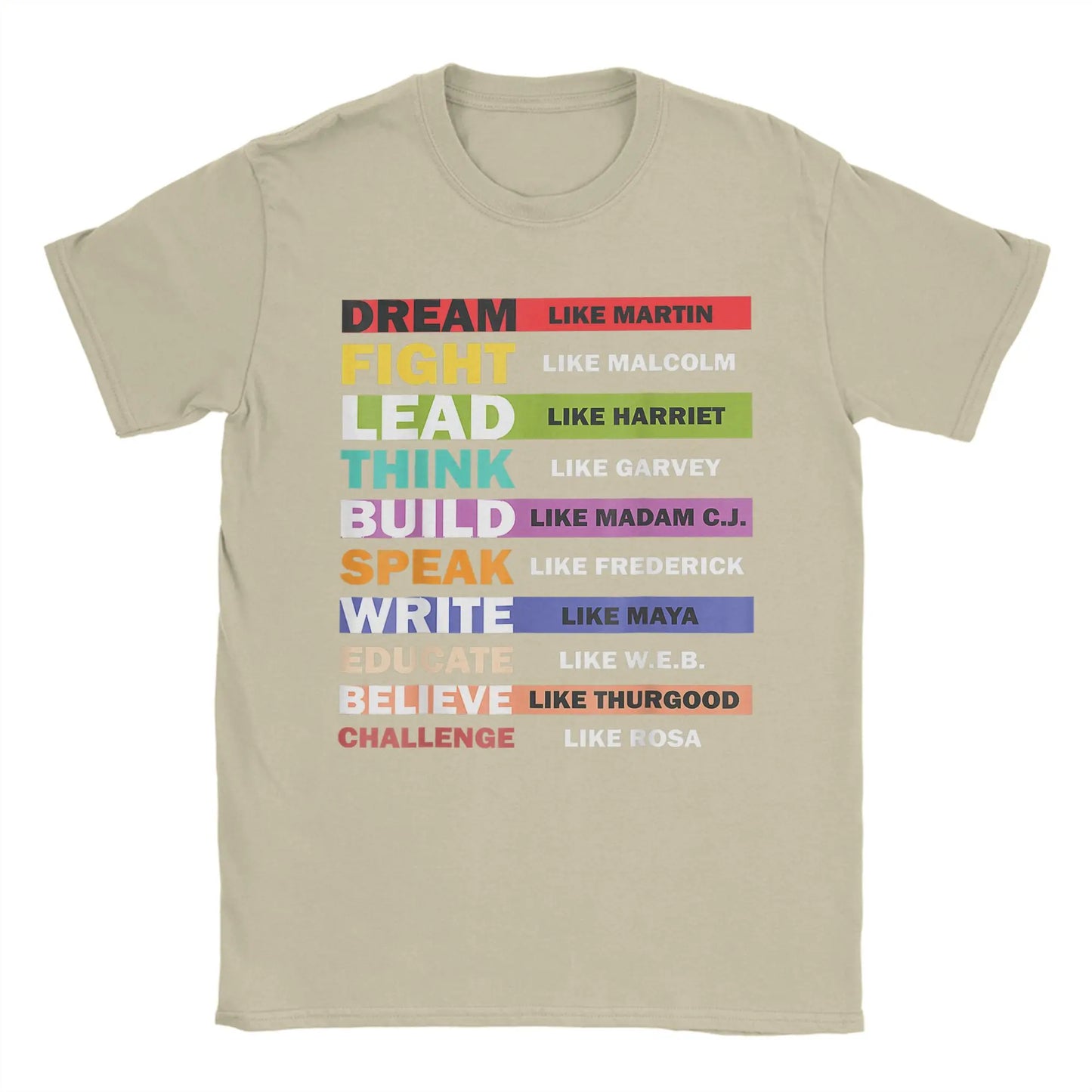 Men's Black Lives Matters Leaders Black History Month Cotton T-Shirt